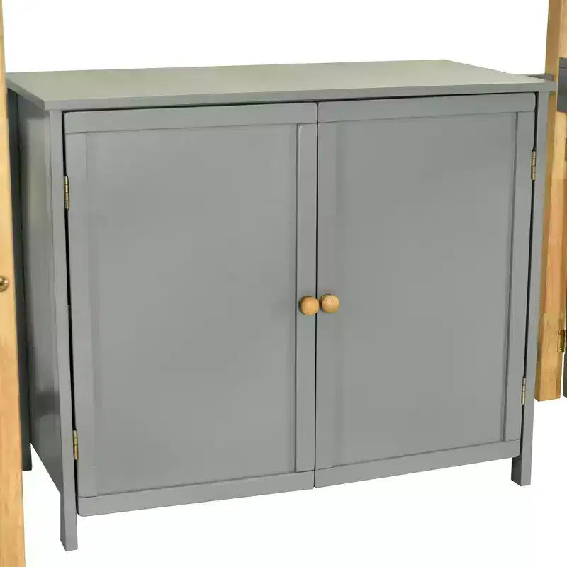 Letto a soppalco con scrivania pieghevole, struttura letto a soppalco in legno con armadio contenitore e cubi integrati