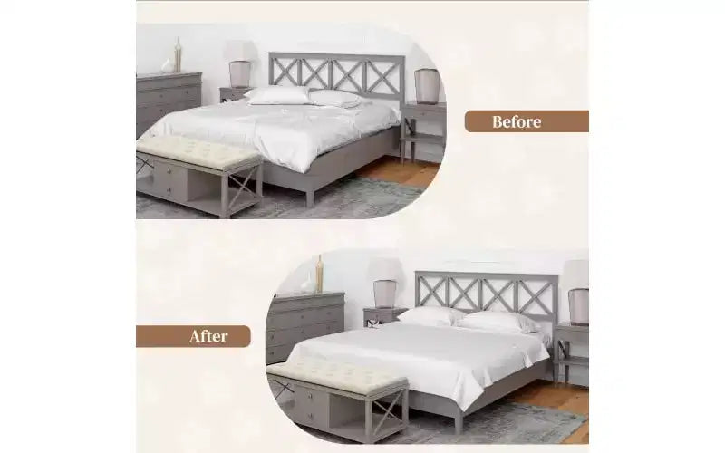Fermagli per lenzuola 4 pezzi, cinghie ferma materasso, fasce angolari elastiche, adatte da letto singolo a king size