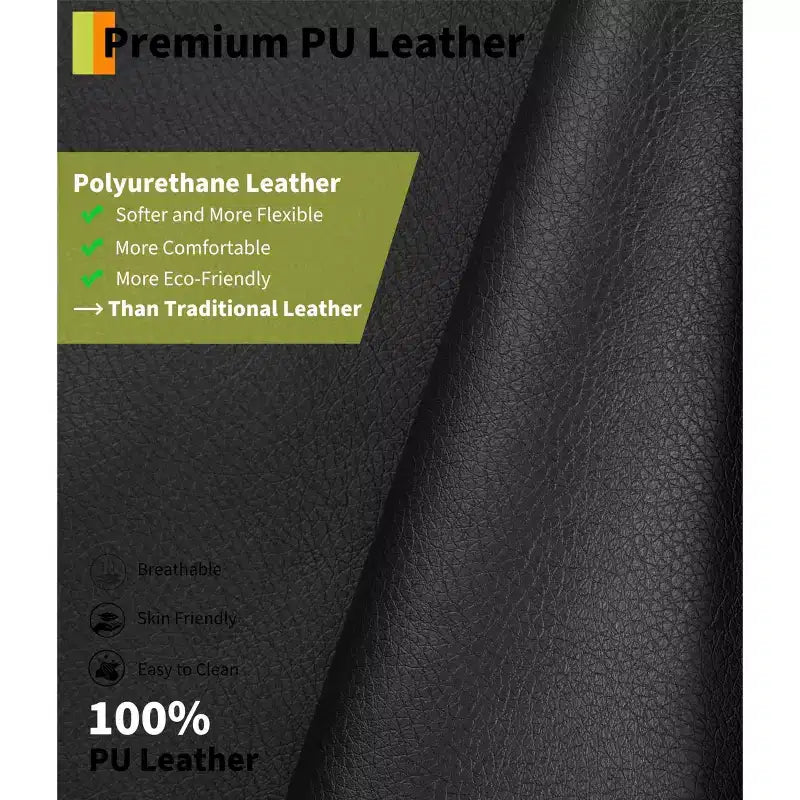 Poltrona Reclinabile Girevole a Dondolo Oversize - Reclinabile Manuale in Pelle PU Extra Larga per Adulti, Grande Poltrona Relax con Funzioni Riscaldamento e Massaggio