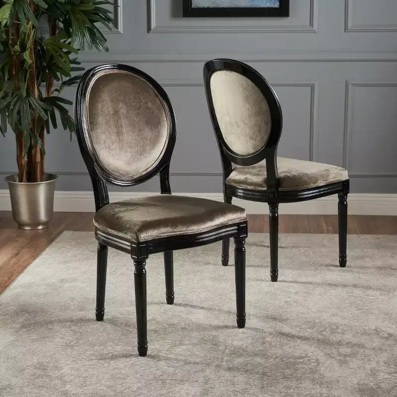Set of 2 Camille New Velvet Dining Chair - Christopher Knight Home