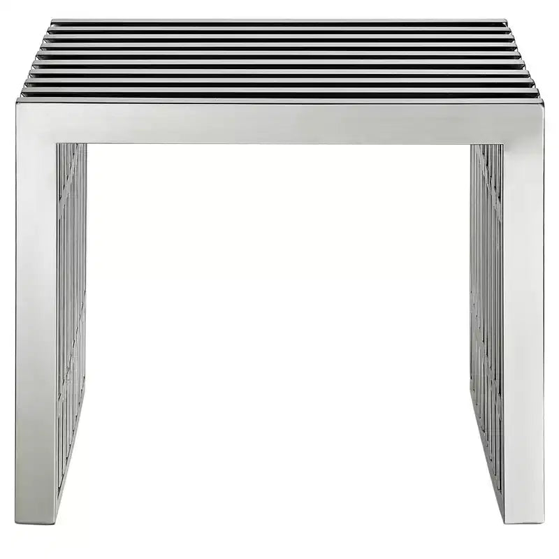Panca tubolare in acciaio inossidabile da 60", 3 posti, capacità 300 kg, design moderno per interni, nessun assemblaggio richiesto