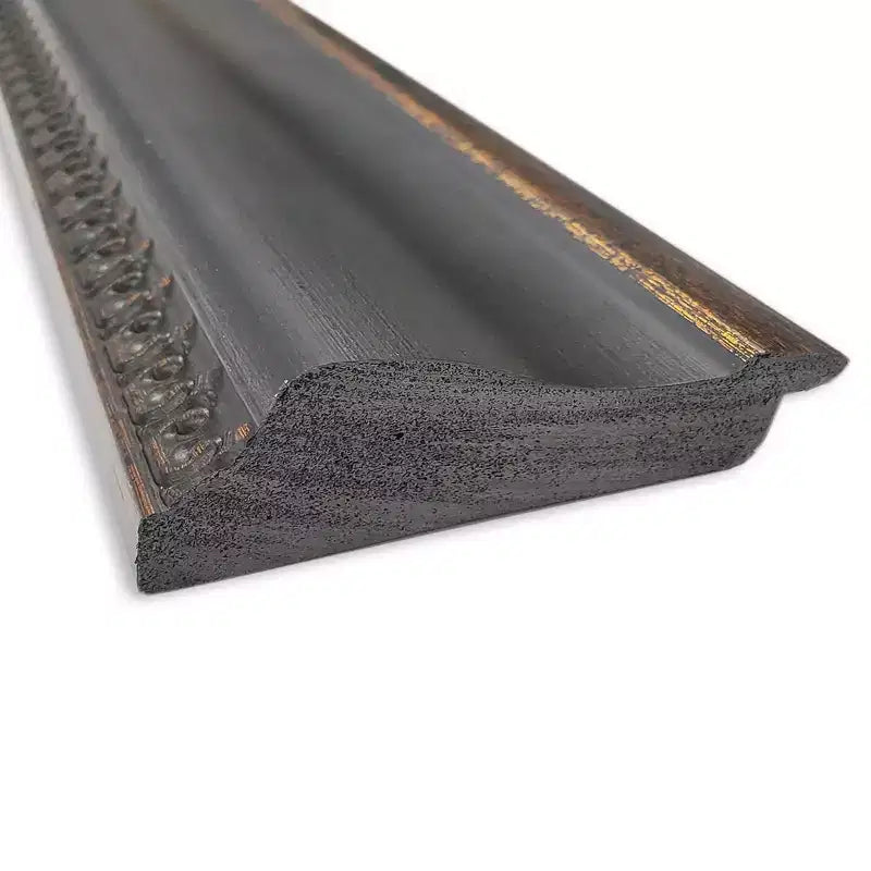 Specchio da parete per bagno con cornice in bronzo, specchio decorativo rettangolare nero